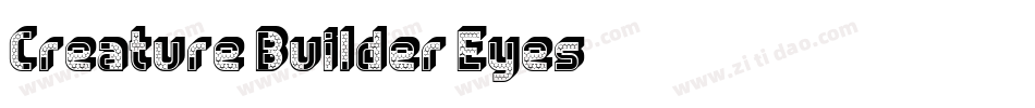 Creature Builder Eyes字体转换